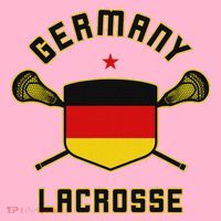 Germany Lacrosse T German Flag Lax Coaster thumb 2