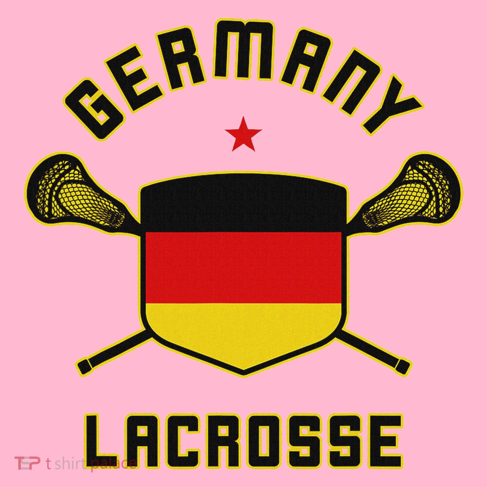 Germany Lacrosse T German Flag Lax Coaster