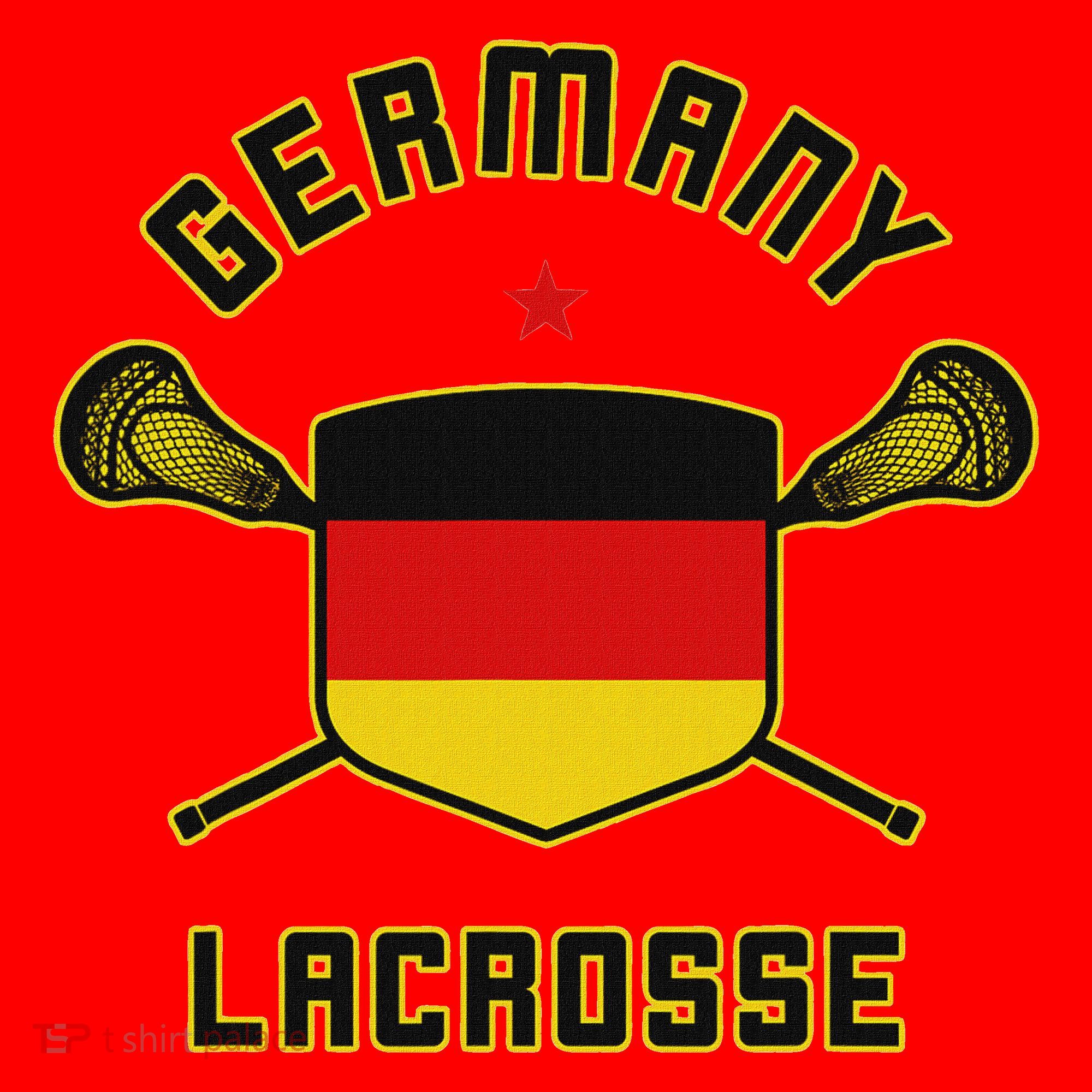 Germany Lacrosse T German Flag Lax Santa Hat