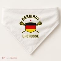 Germany Lacrosse T German Flag Lax USA-Made Doggie Bandana thumb 0