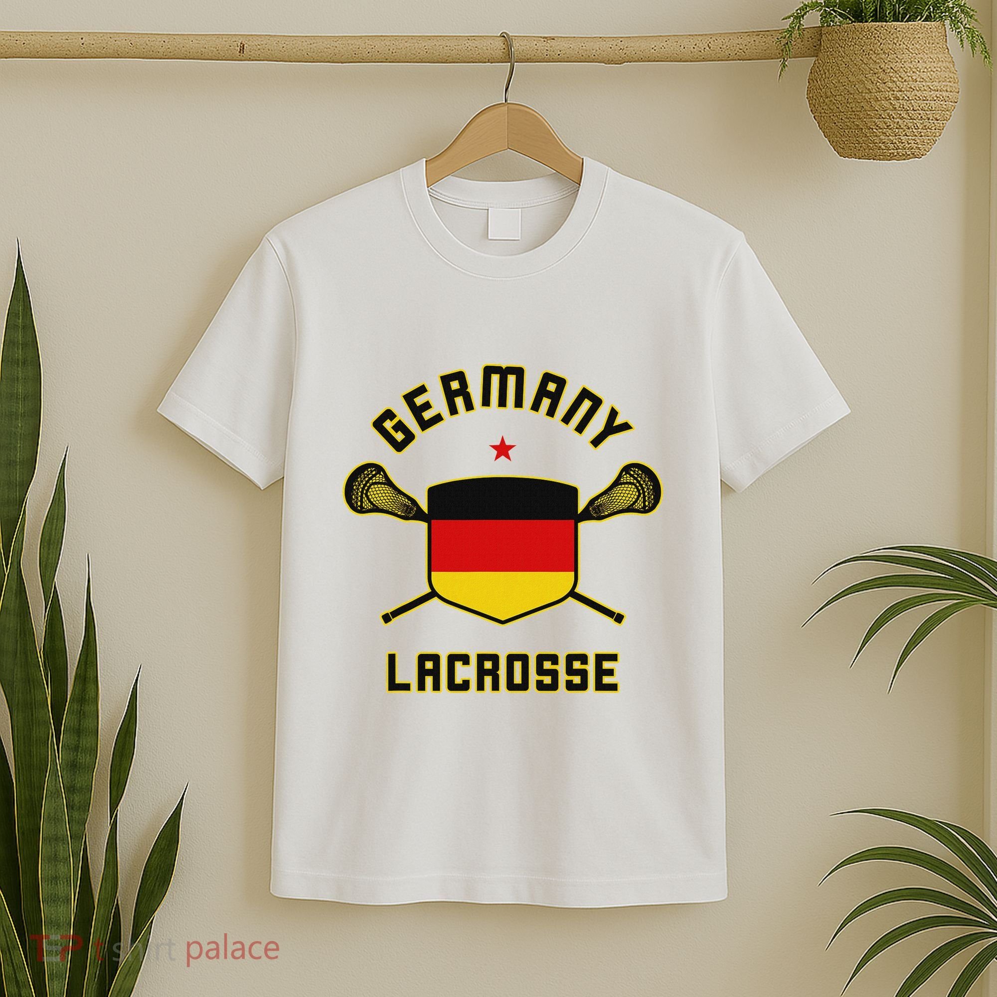 Germany Lacrosse T German Flag Lax T-Shirt