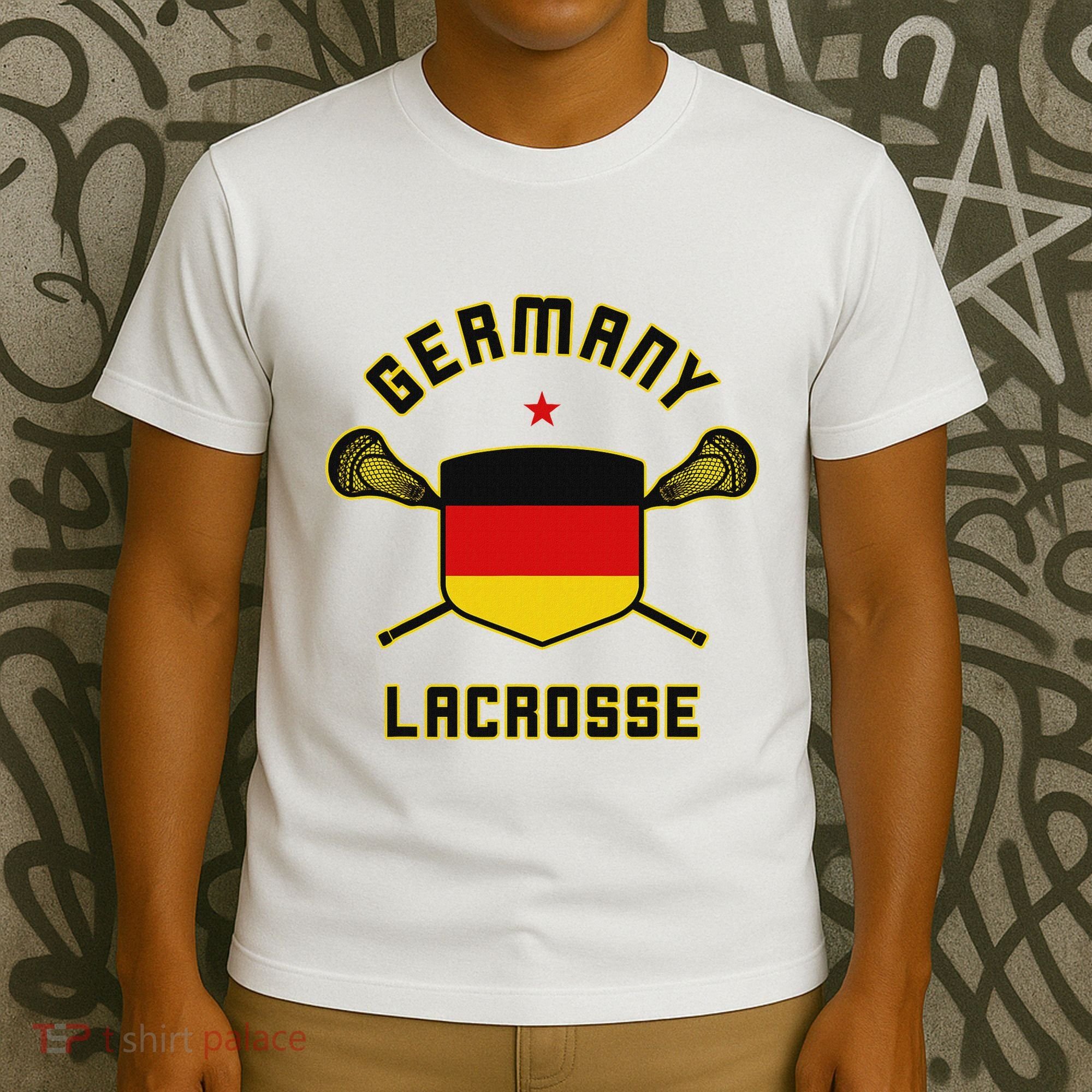 Germany Lacrosse T German Flag Lax T-Shirt