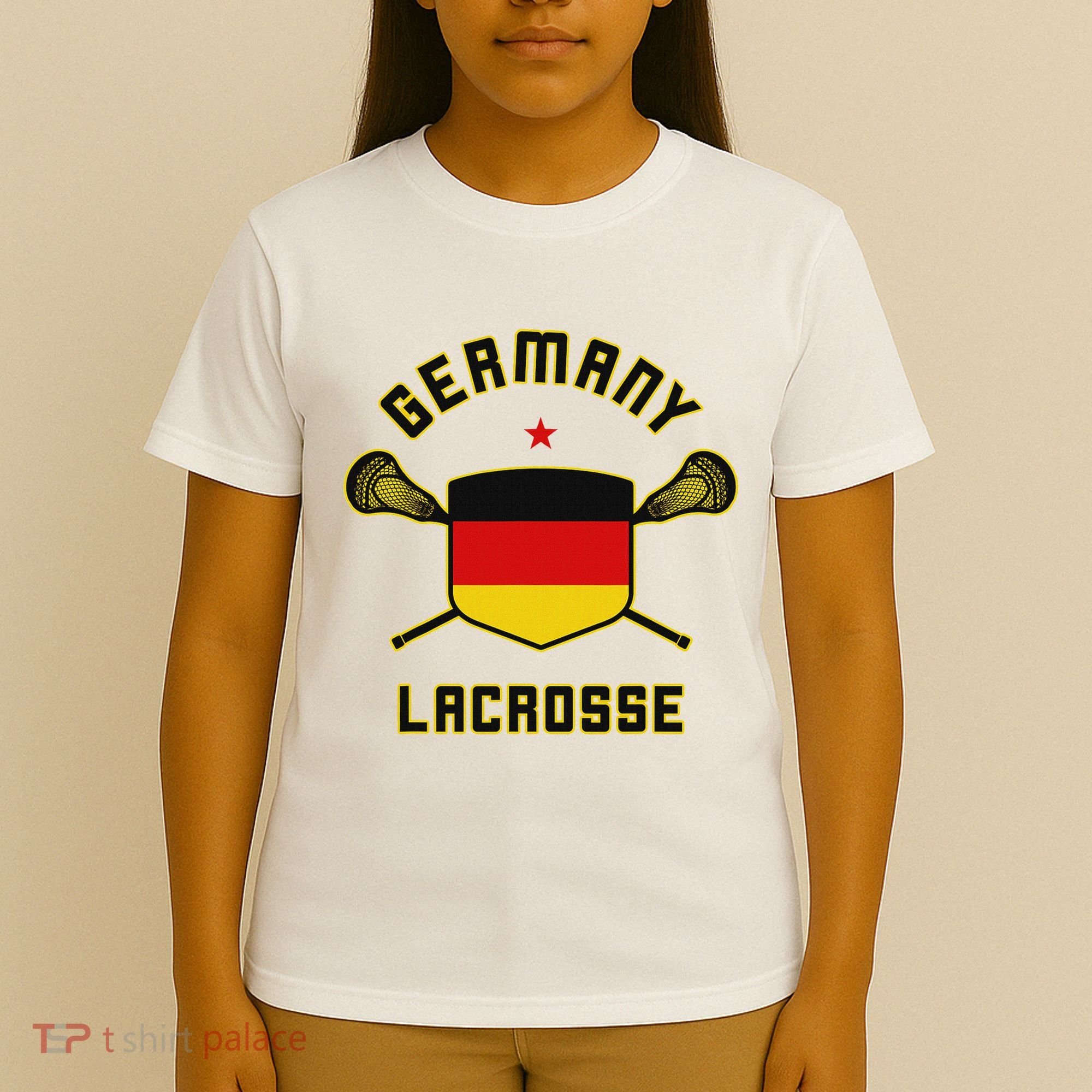 Germany Lacrosse T German Flag Lax T-Shirt