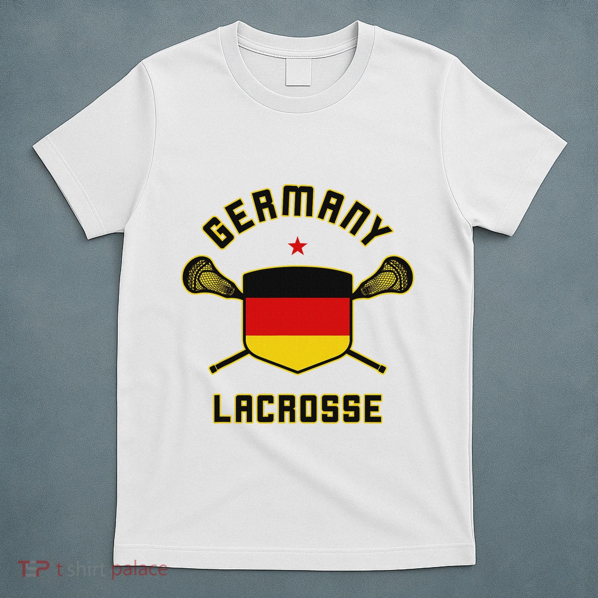 Germany Lacrosse T German Flag Lax T-Shirt