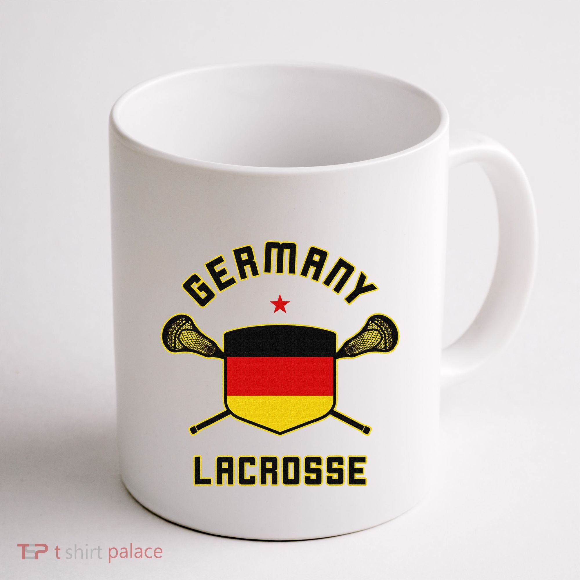 Germany Lacrosse T German Flag Lax Coffee Mug