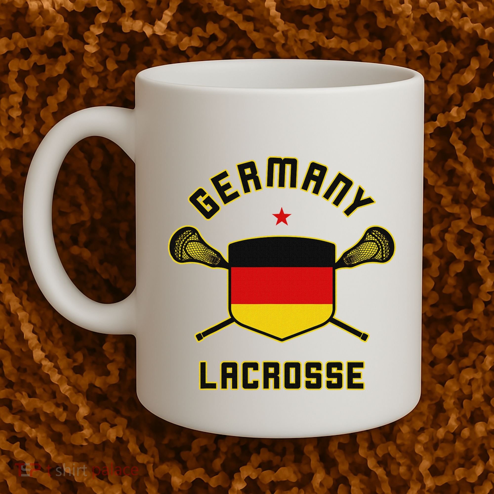 Germany Lacrosse T German Flag Lax Coffee Mug