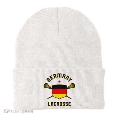 Germany Lacrosse T German Flag Lax Beanie