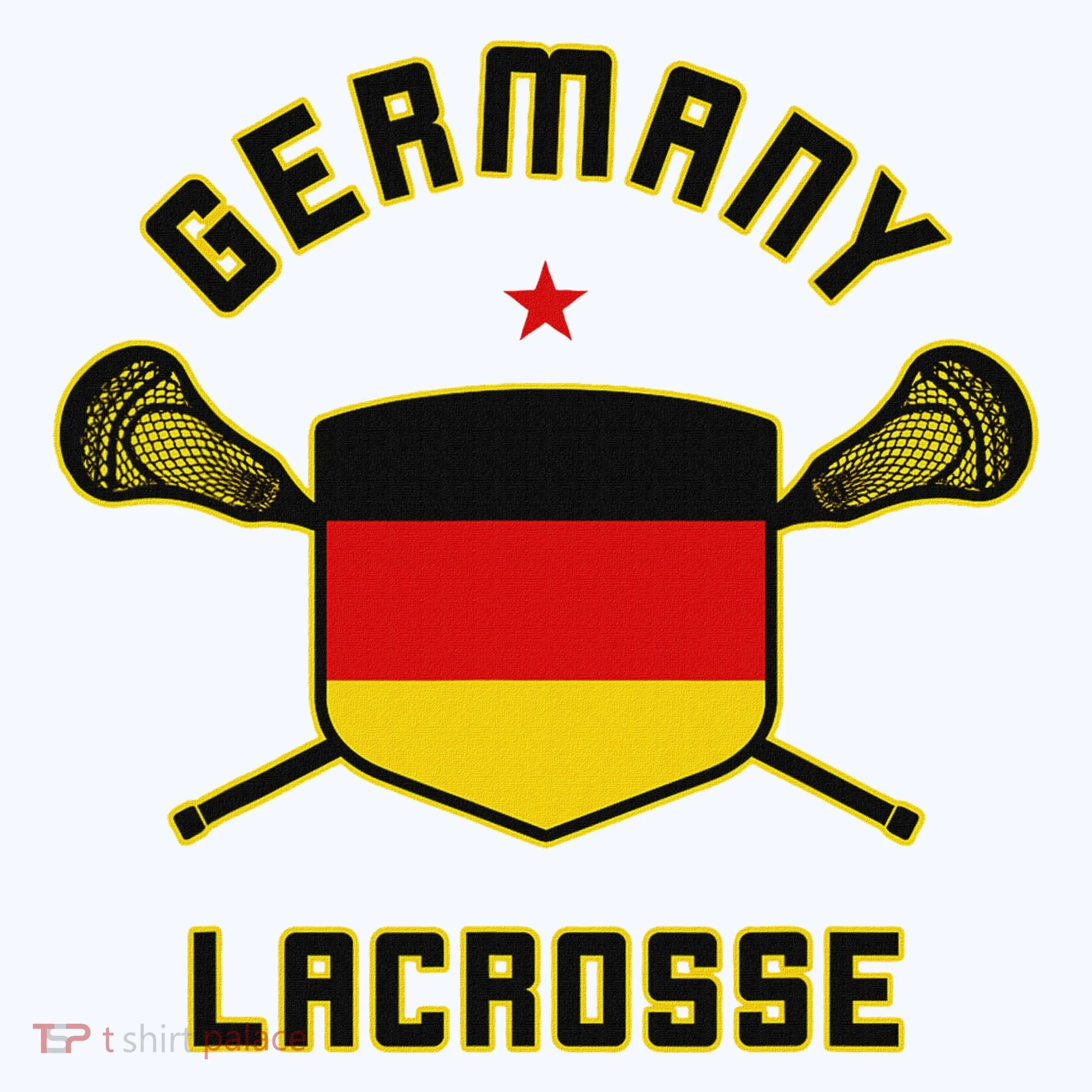 Germany Lacrosse T German Flag Lax Women's Hoodie