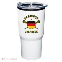 Germany Lacrosse T German Flag Lax Tumbler thumb 0
