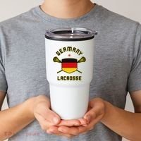 Germany Lacrosse T German Flag Lax Tumbler thumb 2