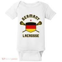 Germany Lacrosse T German Flag Lax Baby Bodysuit thumb 0