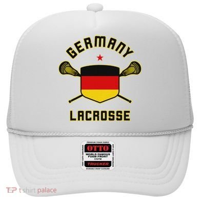 Germany Lacrosse T German Flag Lax Hat