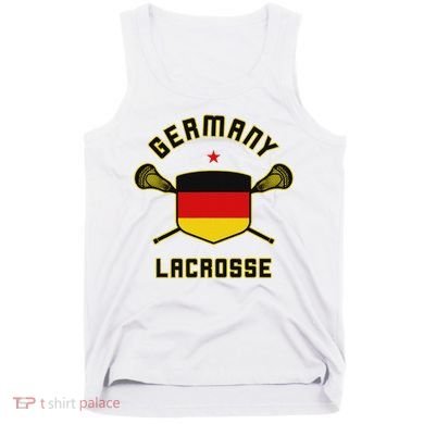 Germany Lacrosse T German Flag Lax Tank Top