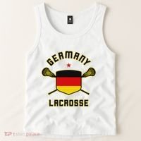 Germany Lacrosse T German Flag Lax Tank Top thumb 2
