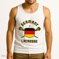 Germany Lacrosse T German Flag Lax Tank Top thumb 3