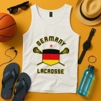 Germany Lacrosse T German Flag Lax Tank Top thumb 4