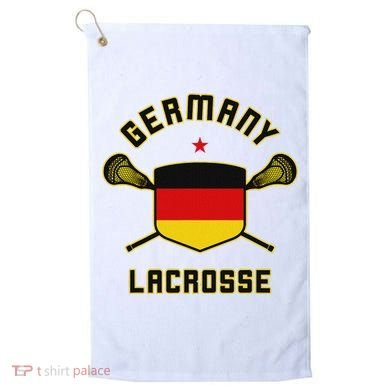 Germany Lacrosse T German Flag Lax Golf Towel