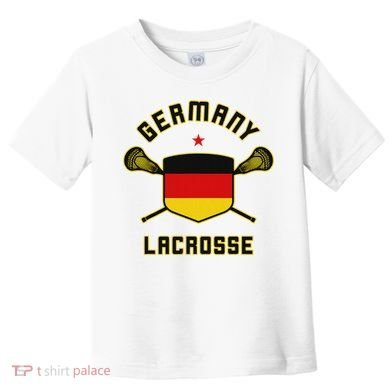 Germany Lacrosse T German Flag Lax Toddler T-Shirt