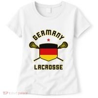 Germany Lacrosse T German Flag Lax Women's T-Shirt thumb 0
