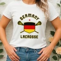 Germany Lacrosse T German Flag Lax Women's T-Shirt thumb 2