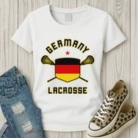 Germany Lacrosse T German Flag Lax Women's T-Shirt thumb 3