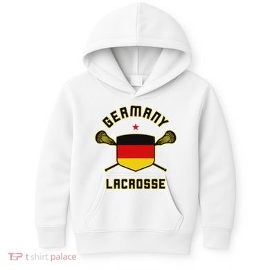 Germany Lacrosse T German Flag Lax Kids Hoodie