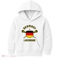 Germany Lacrosse T German Flag Lax Kids Hoodie thumb 0