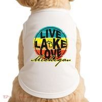Great Lake Upper Peninsula Michigan Up North Doggie Tank thumb 0