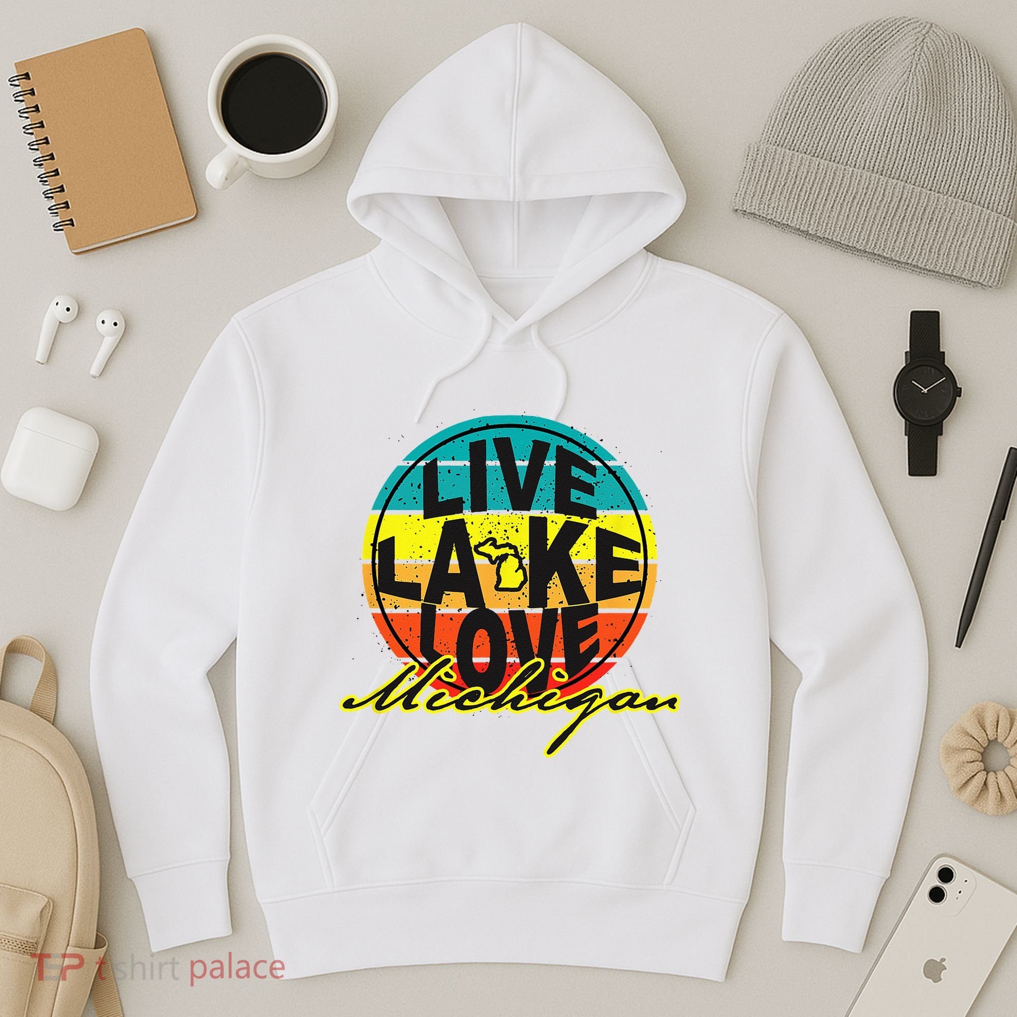 Great Lake Upper Peninsula Michigan Up North Hoodie