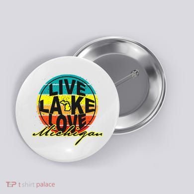Great Lake Upper Peninsula Michigan Up North Button