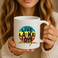 Great Lake Upper Peninsula Michigan Up North Coffee Mug thumb 3