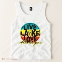 Great Lake Upper Peninsula Michigan Up North Tank Top thumb 2