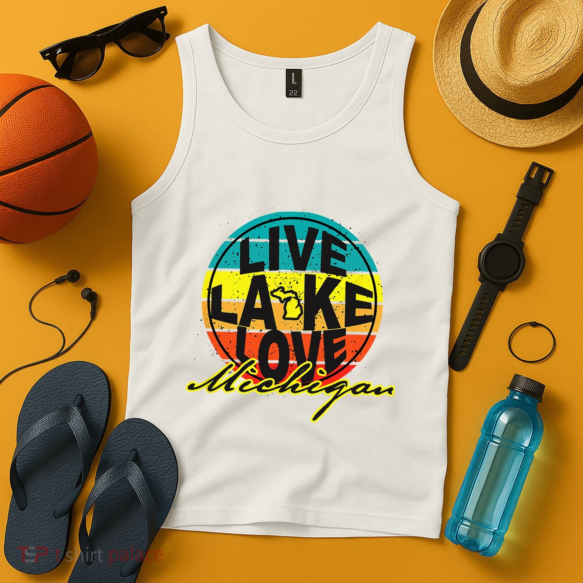 Great Lake Upper Peninsula Michigan Up North Tank Top