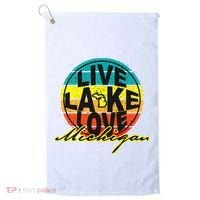 Great Lake Upper Peninsula Michigan Up North Golf Towel thumb 0