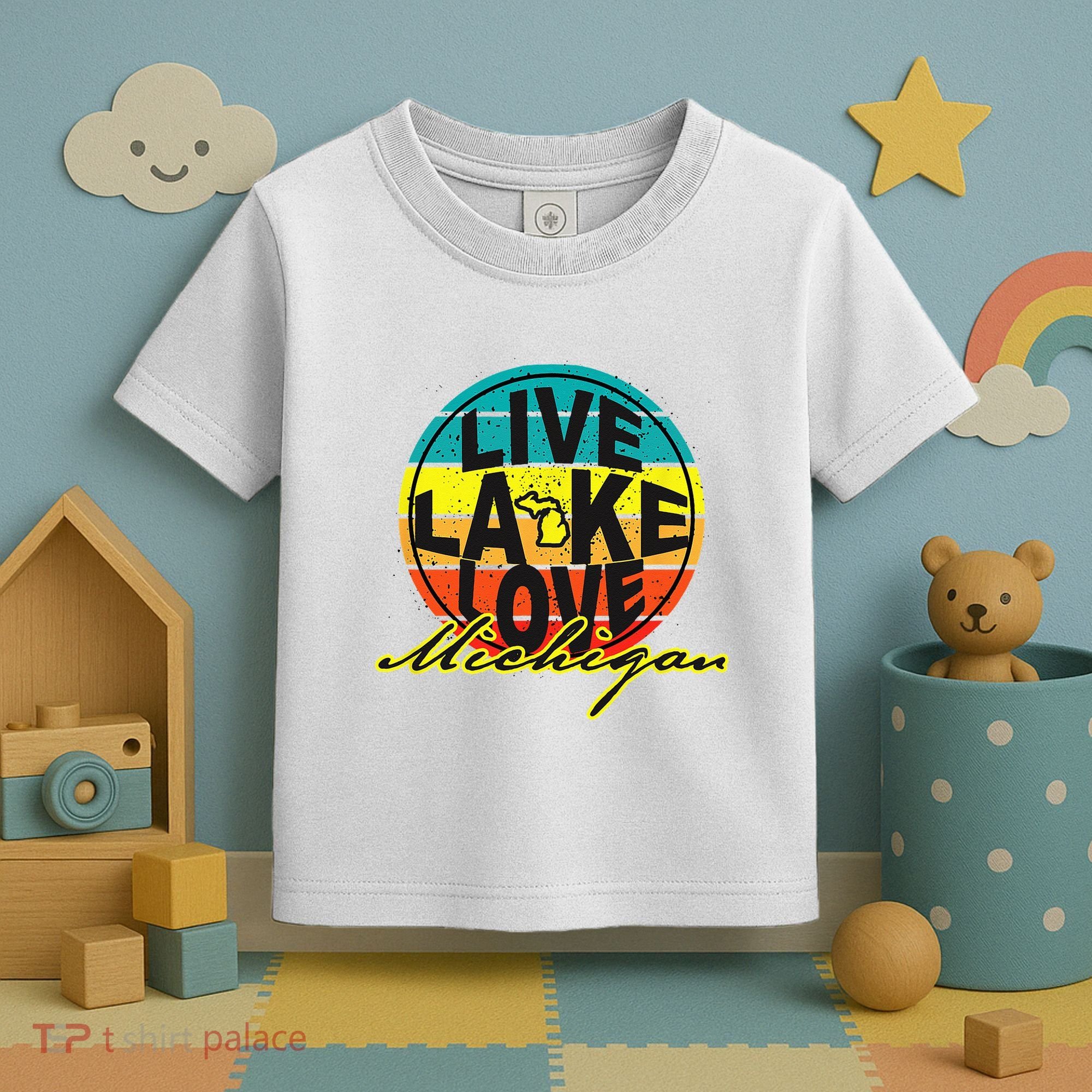 Great Lake Upper Peninsula Michigan Up North Toddler T-Shirt