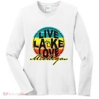 Great Lake Upper Peninsula Michigan Up North Women's Long Sleeve Shirt thumb 0