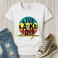 Great Lake Upper Peninsula Michigan Up North Women's T-Shirt thumb 3