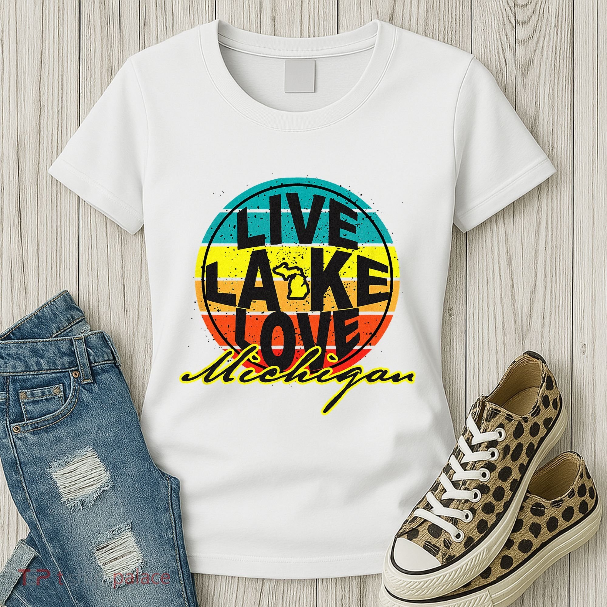Great Lake Upper Peninsula Michigan Up North Women's T-Shirt