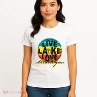 Great Lake Upper Peninsula Michigan Up North Women's T-Shirt thumb 4