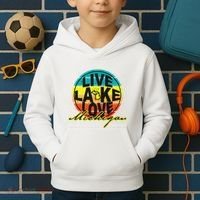 Great Lake Upper Peninsula Michigan Up North Kids Hoodie thumb 2