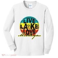 Great Lake Upper Peninsula Michigan Up North Kids Long Sleeve Shirt thumb 0