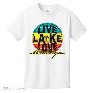 Great Lake Upper Peninsula Michigan Up North Kids T-Shirt