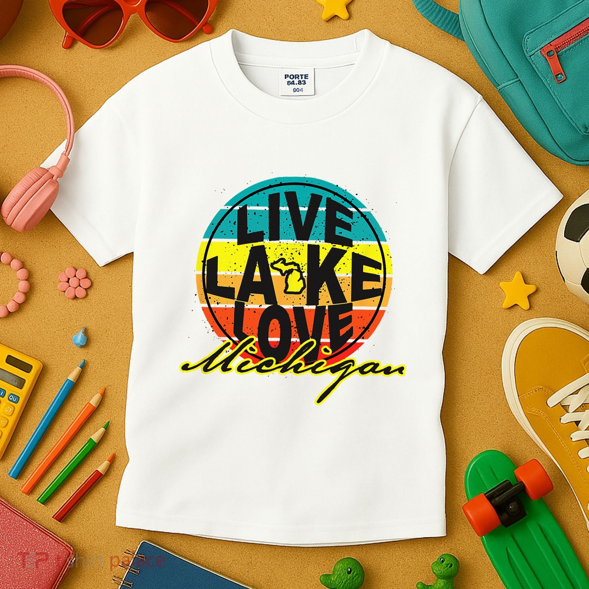 Great Lake Upper Peninsula Michigan Up North Kids T-Shirt