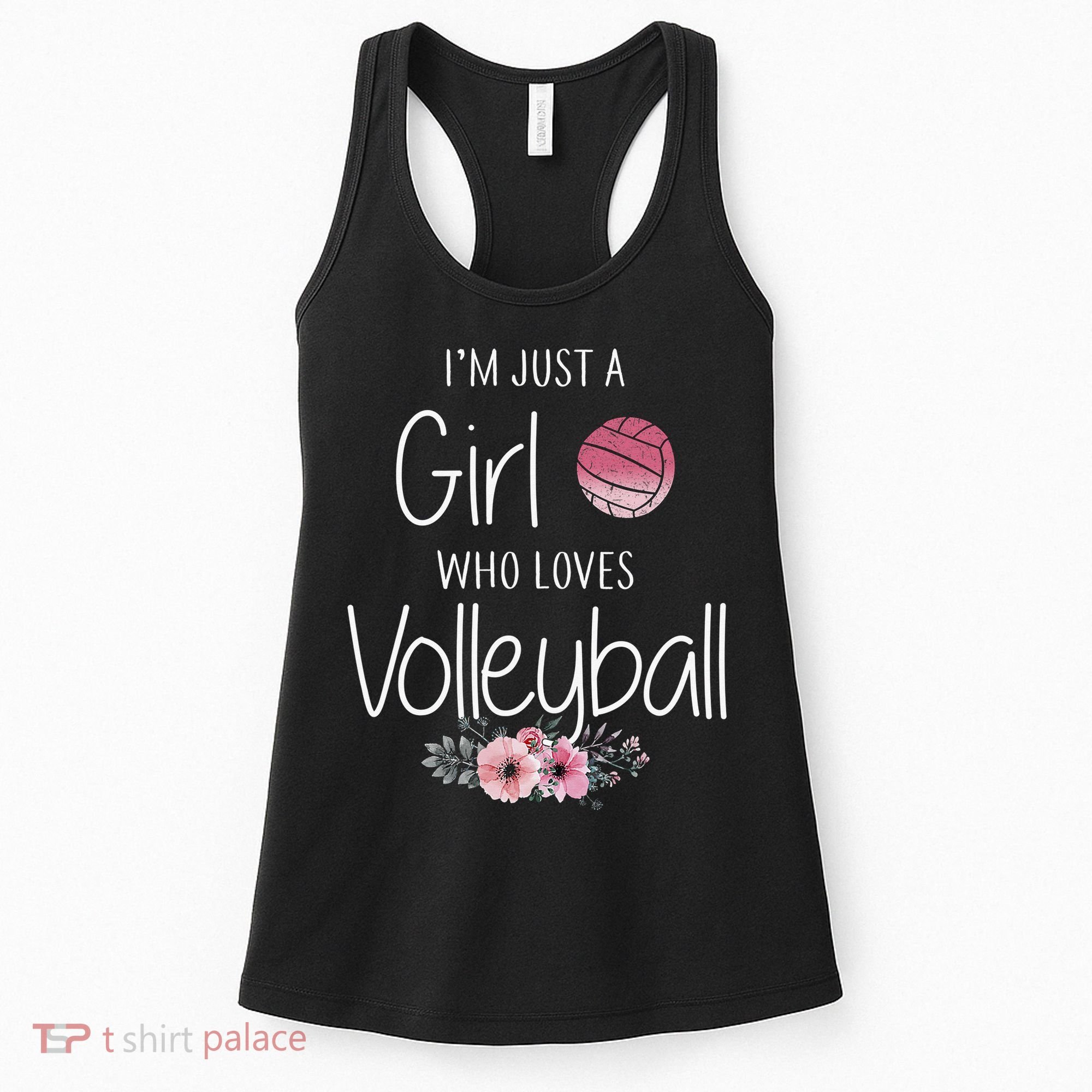 Girls Love Volleyball Best Fun Birthday Gift Women's Tank Top