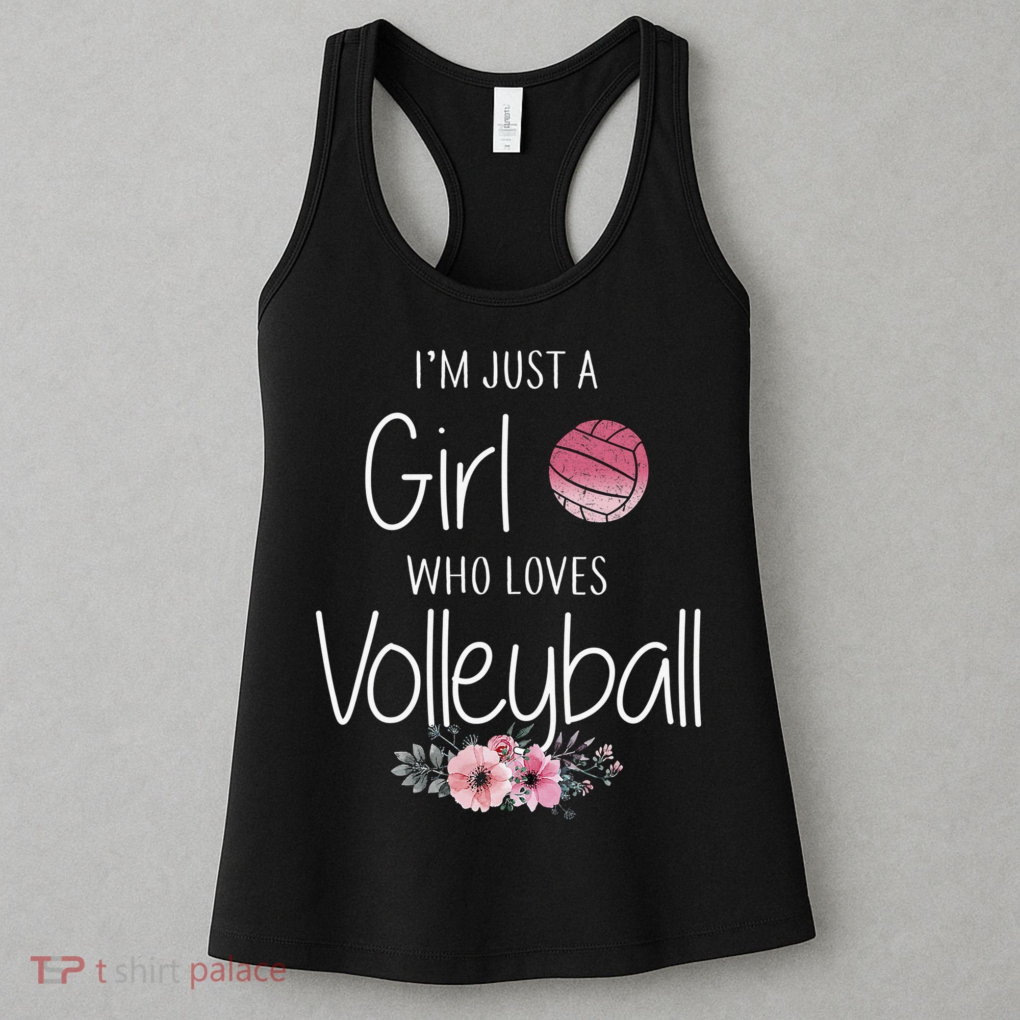 Girls Love Volleyball Best Fun Birthday Gift Women's Tank Top