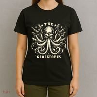 Gun Lover Vintage Squid Octopus T-Shirt thumb 4