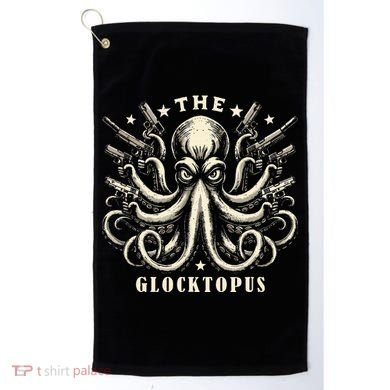 Gun Lover Vintage Squid Octopus Golf Towel