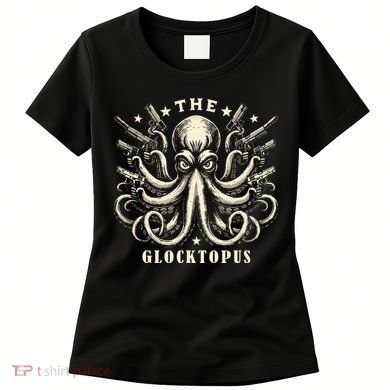 Gun Lover Vintage Squid Octopus Women's T-Shirt