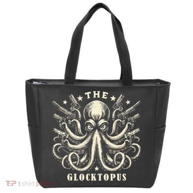 Gun Lover Vintage Squid Octopus Tote Bag