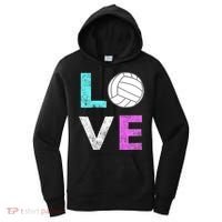 Girls Love Volleyball Best Fun Birthday Gift TShirt Women's Hoodie thumb 0